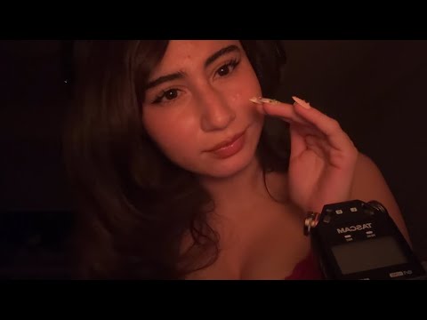 ASMR ~ First time using tascam ( Inaudible whispers, trigger words, mic touches + more )