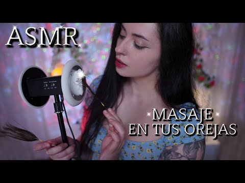 ASMR MASAJE  EN TUS OREJAS 💖 LIMPIEZA DE OÍDOS RELAJANTE