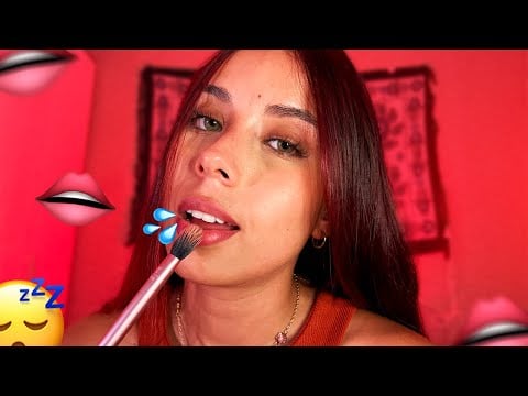 SPIT PAINTING COM PINCELADAS NA TELA REAIS - ASMR CASEIRO 