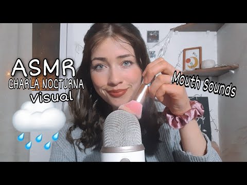 ASMR Charla nocturna + sonido de lluvia | susurros 💤✨