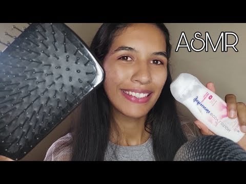 ASMR MÃE TE ARRUMANDO PRA ESCOLA (COM SOM DE CHUVA REAL).