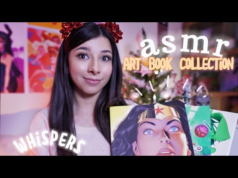 ASMR Art Collection Tour | book triggers