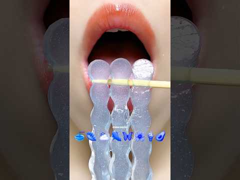 Blue Asmr Emoji Food 🌊💦 #meoasmr #mukbang #satisfying #asmrsounds #emojichallenge