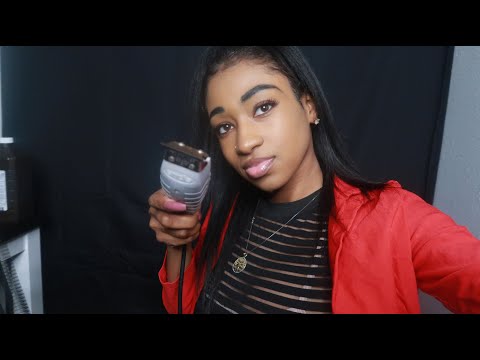 ASMR - Flirty Barber #2 Roleplay (Personal Attention|Gum Chewing|Face Touching|Soft Spoken)