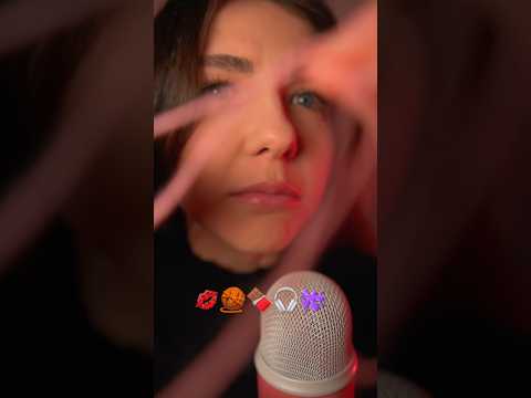 ASMR con emojis 💋🧶🍫🎧🫟 #asmr #emojichallenge #asmrshorts