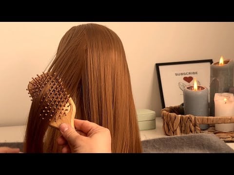 ASMR Gentle Hair Stroking & Soft Brushing Sounds For Deep Sleep 😴 (soft spoken) 