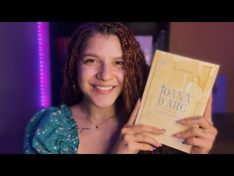 ASMR LENDO ATÉ VOCÊ DORMIR 😴 A donzela de Orleans - Padre José Bernard ✨A história de Joana D’arc￼✨