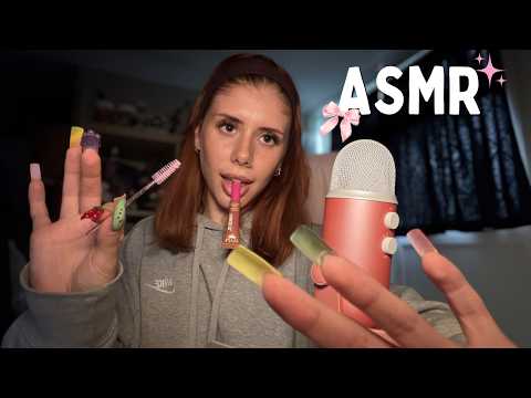 ASMR making you tingle with random things on my desk! 💆‍♀️