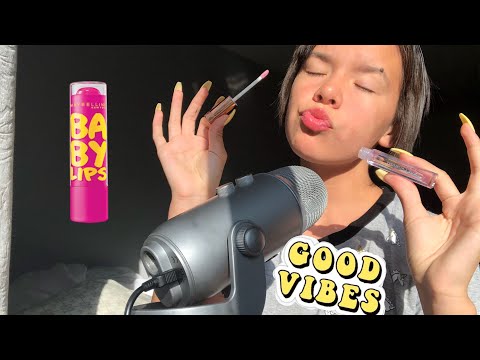 ASMR lipgloss application👄💄(INTENSE)