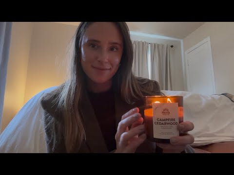 ASMR The ultimate autumn video for tingles 🍂😴 (leaf crunching + candle tapping + fabric sounds)