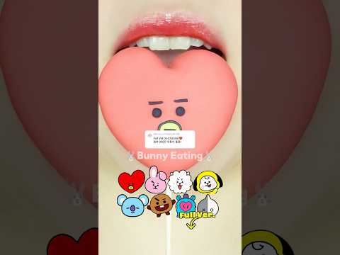 💜BTS BT21 🍡 wagashi mochi eatingshow