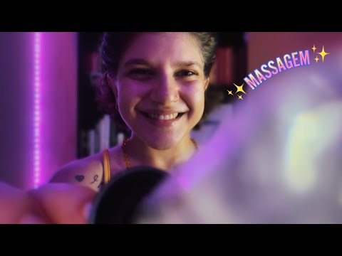 ASMR massagem no rosto ✨EXTREMAMENTE✨ relaxante!