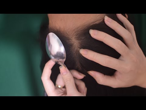 ASMR Tingly Head Scratch, Head Massage, Hair Parting On Real Person For Relaxation ( No Talking )
