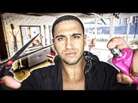 ASMR: O Corte de cabelo MAIS RÁPIDO DO MUNDO ✂️😳