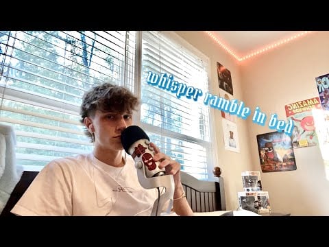 ASMR// soft spoken ramble in bed for studying, gaming, and sleep