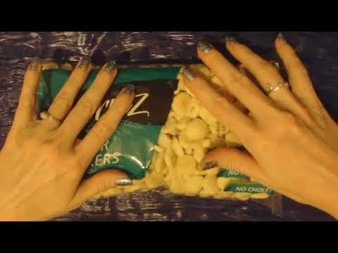 ASMR Inaudible Whisper ~ Crinkling/Massaging Plastic Bag