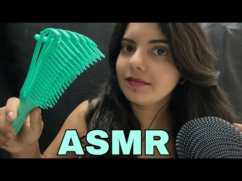 ASMR Finalizando seu CABELO CACHEADO