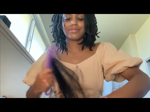 ASMR Older Sister Flat Irons Your Hair For Easter Roleplay 🐣