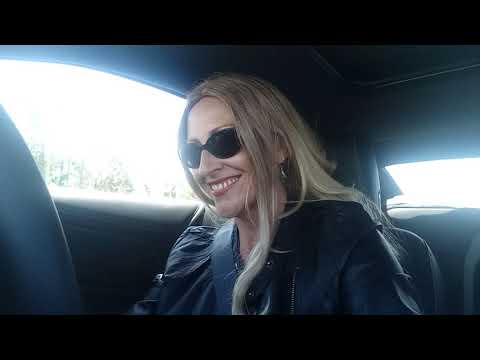 Serafina's Birthday Surprise! Leather Queen in V8 Camaro!