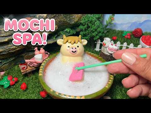 ASMR 🐮🍓 Cow Spa & Meadow Care (Relaxing Toy ASMR)
