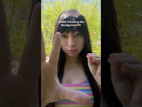 Painting the Background ASMR🎨 #asmr #sleep #tingles #tapping