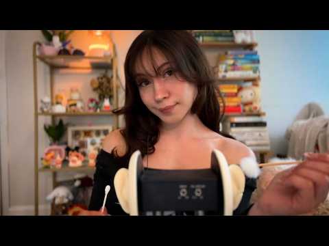 ASMR Intense Ear Massage 👂(fluffy q-tip, ear cupping, massage)