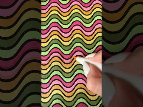 Oddly satisfying coloring 🔥 #asmrcoloring #oddlysatisfyingvideos #coloringpages #satisfyingpatterns