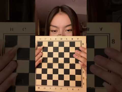 Queen’s Gambit is a great series! TAPPING ASMR ON A WOODEN CHESS BOARD ♟️💤 #asmr #visualasmr