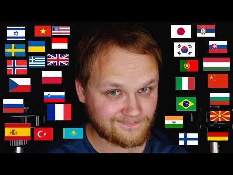 Rhythmic whispering in 45+ languages for sleep and relaxation [ASMR]