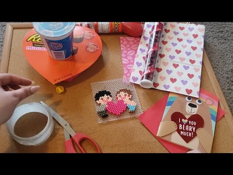 ASMR- Aquabead Art & Assembling Valentines Gift (Rambling, Counting, Crafting)