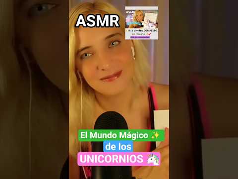 ASMR LECTURA SUSURRADA SOBRE LOS UNICORNIOS 🦄 #asmr #asmrespañol #asmrunicornios