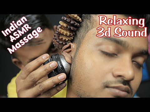 ASMR Rolling Tools Head Massage With 3d Sound | Neck Cracking Head Massage | Massage For Relaxation
