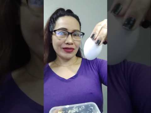 Boild egg with coconut cream #everyone #mukbang #shortsfeed #shorts #onebitechallenge