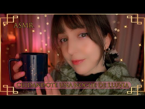 ⭐ASMR Cuidándote una Noche de LLUVIA☔ [Sub] Atención Personal Antes de Dormir