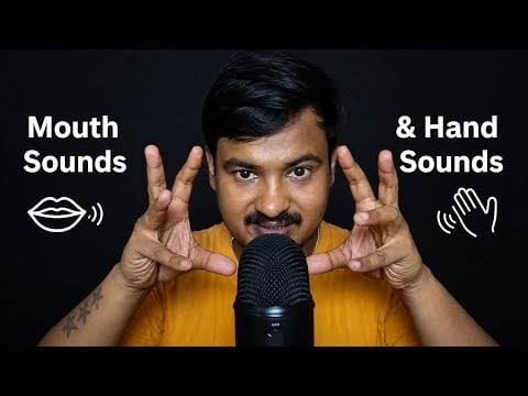 3D ASMR Mouth Sounds + Hand Sounds (No Talking) | Sleep Fast 😴