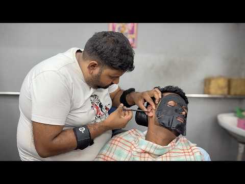 ASMR Barber Shamboo - $2 Satisfying Face Massage & Ear Cleaning With Quick Head Massage