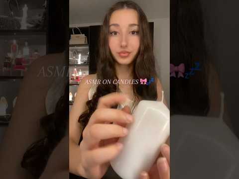 Asmr tapping&scratching on candles for sleep🎀 #asmr #triggersforsleep #tapping #candle #scratching