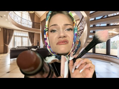 ASMR Balkan Auntie Does Your Makeup for Your Cousin's Wedding (Accent, Roleplay)