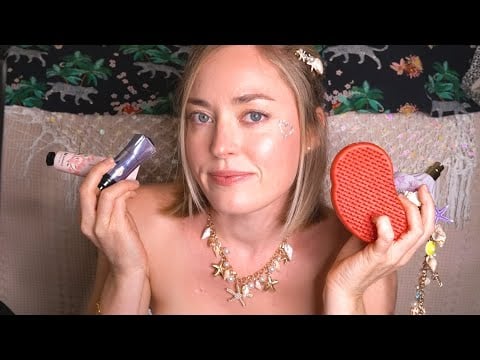 ASMR Schüchterne Meerjungfrau macht dir ein Makeover 🧜🏻‍♀️ (mit Geräusch-Einblendungen 🎧)