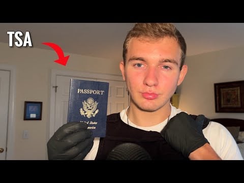 ASMR full TSA Pat down Roleplay