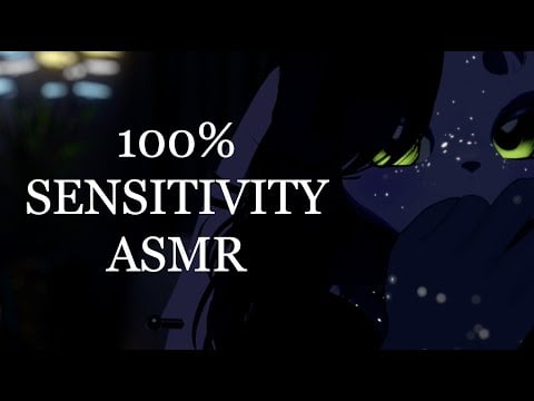 ASMR | 100% SENSITIVITY test session! (not amazing haha) [Whisper ramble/ Inaudible whispers]