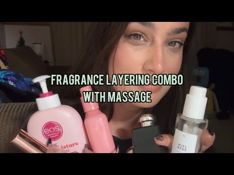 Massage ASMR | Fragrance Layering Combo ~ Massage with Lotion, Serum, and Oil