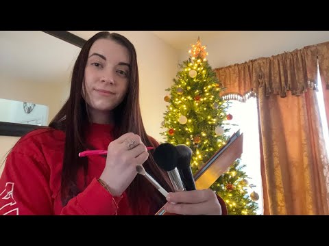 ASMR Xmas Role Play Pt 1: Christmas Fair, Party Planning, Product Sampling, & Hair Play