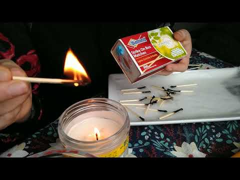 MATCHES ASMR {lighting, striking & extinguishing} - No Talking