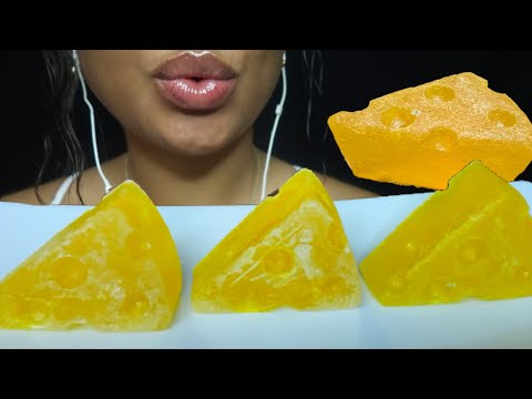 ASMR | Cheeeeeeseeee Candy 🧀 🧀 🧀 kohakutou candy (bites only) Crunchy Eating Sounds