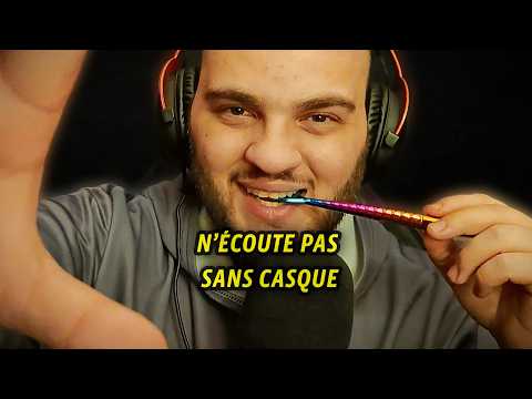 ASMR BRUITS DE BOUCHE POUR DES FRISSONS INTENSES (wet & dry, inaudible, écho, mots déclencheurs)