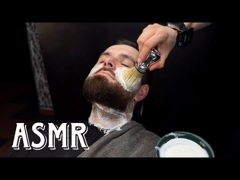 Quick Traditional Shave in the Barbershop With a Razor | ASMR BARBER