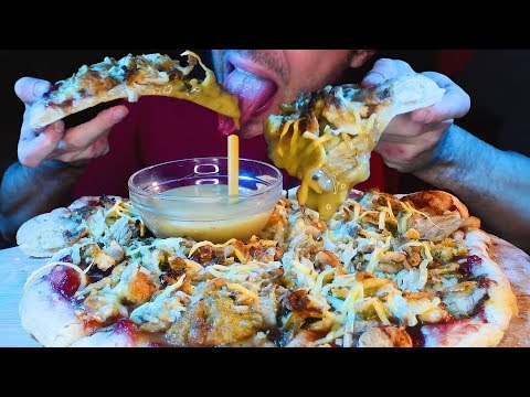 CHRISTMAS GRAVY SAUCE PIZZA! * ASMR NO TALKING * | NOMNOMSAMMIEBOY