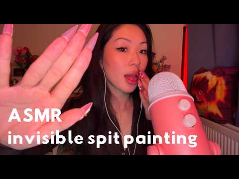 ASMR | invisible spit painting 💦😋