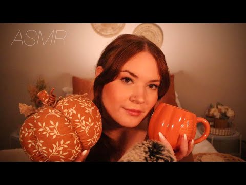 [ASMR] Tapping on Cozy Autumn Items🎃 | Soft Spoken Ramble